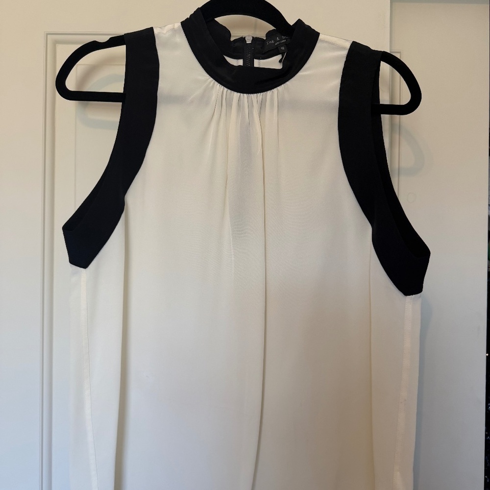 rag & bone New York Silk Sleeveless Top | Size 12
